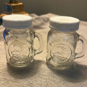 Golden Harvest Glass Mason Jar Shakers